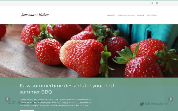 Screenshot of fromannaskitchen.com