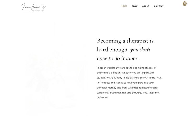 Screenshot of fromatherapisttoatherapist.com