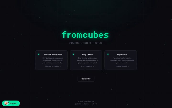 Screenshot of fromcubes.com