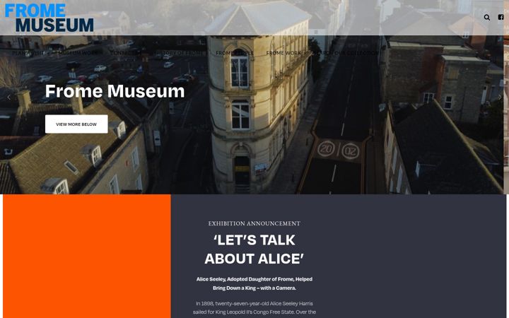 Screenshot of frome-museum.org