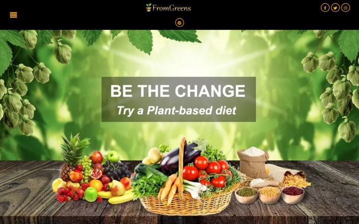 Screenshot of fromgreens.com