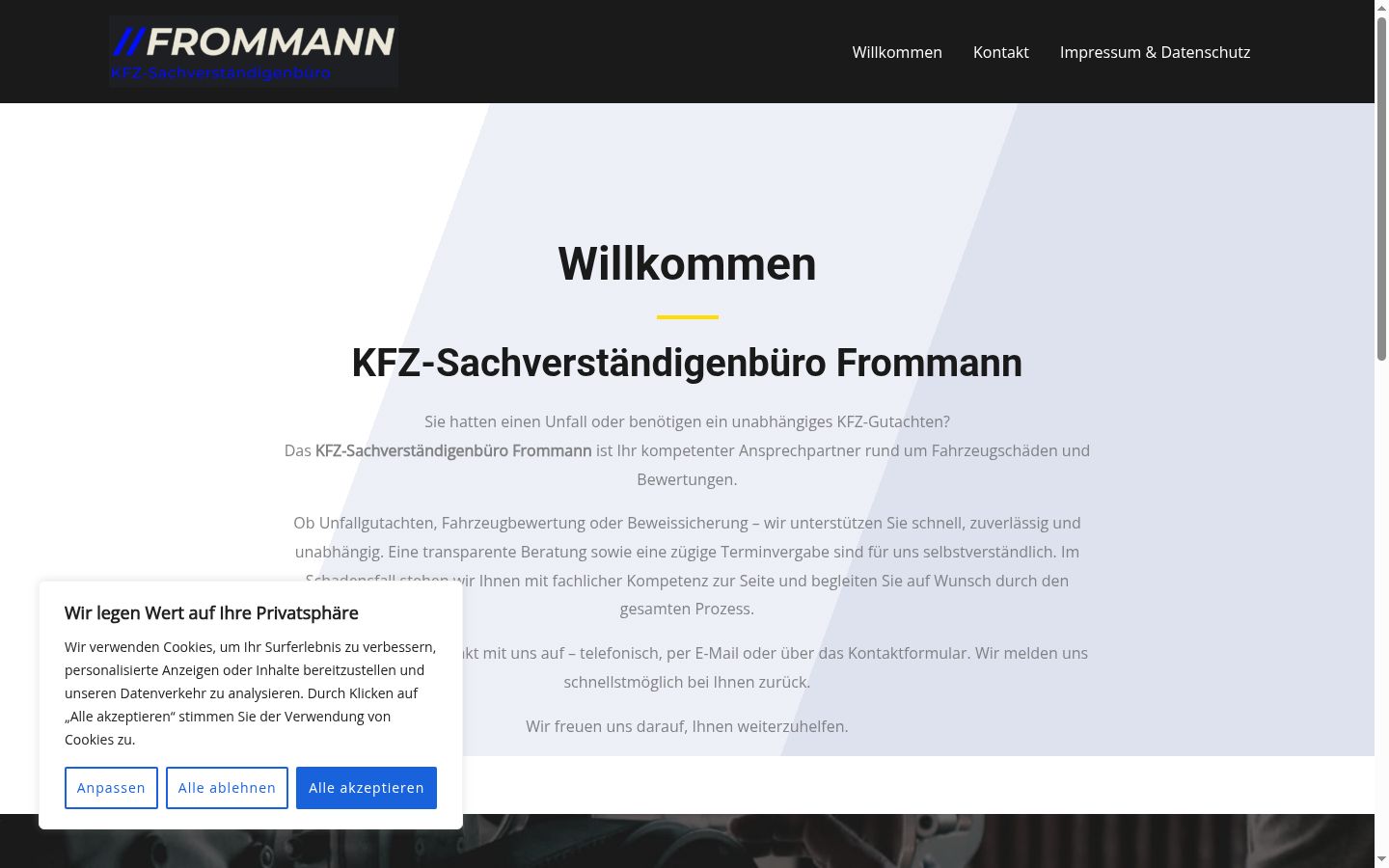 Sutikimo reklamjuostės, rodytos prieš bet kokią sąveiką, ekrano kopija