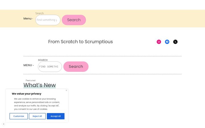 Screenshot of fromscratchtoscrumptious.com