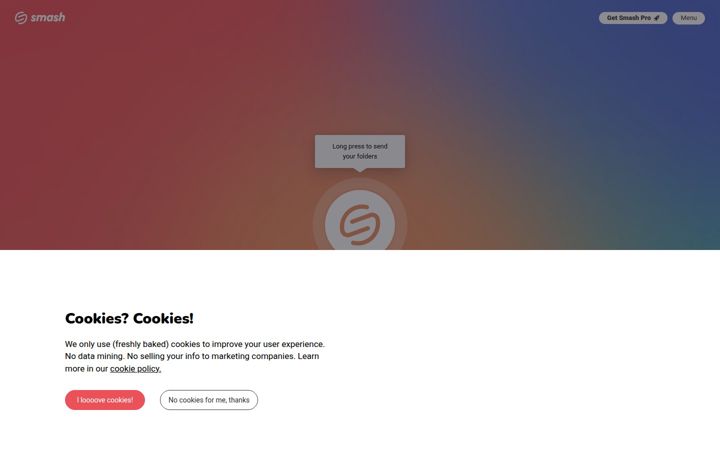 Screenshot of fromsmash.com