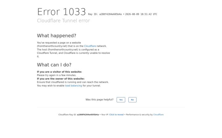 Screenshot van fromthenorthcountry.net