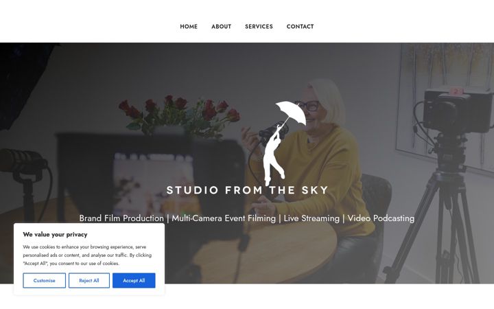 Screenshot ta' fromthesky.co.uk