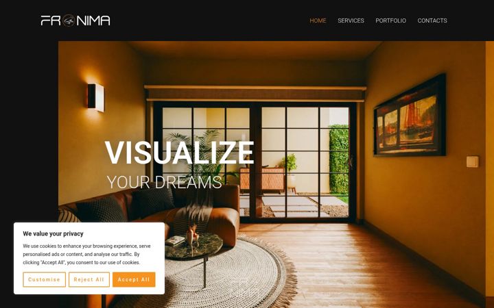 Screenshot of fronimastudio.com