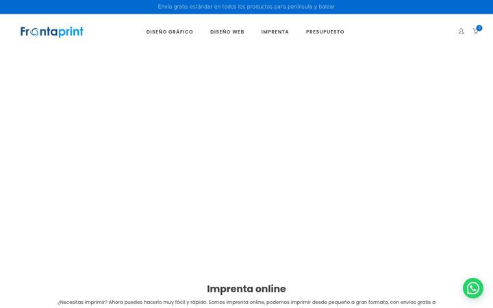 Skärmbild av frontaprint.es