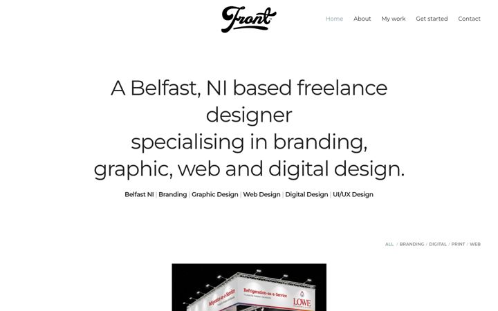 Screenshot of frontcreative.co.uk