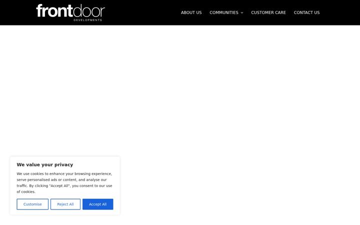 Screenshot of frontdoordevelopments.com