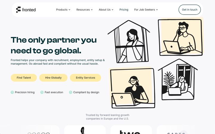 Screenshot of fronted.com