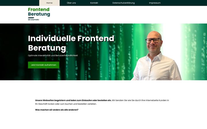 Screenshot of frontend-beratung.de