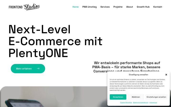 Screenshot of frontend-studios.de