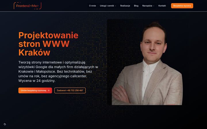 Screenshot of frontendme.pl