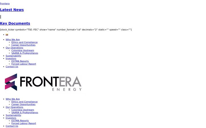 Screenshot di fronteraenergy.ca