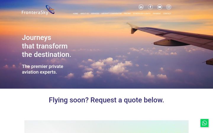 Screenshot of fronterasky.com