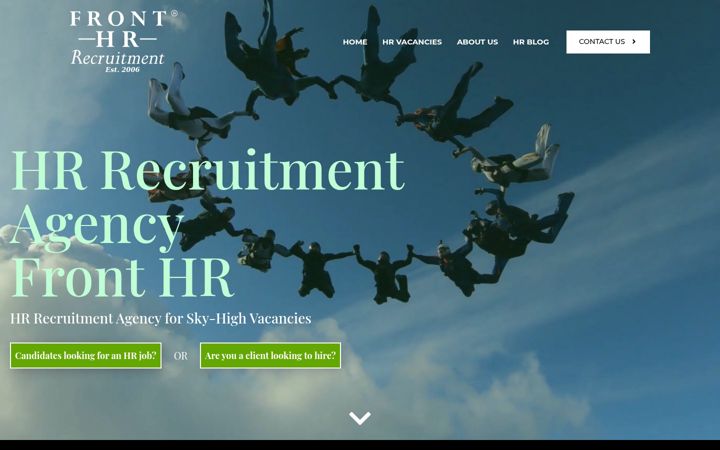 Screenshot of fronthr.co.uk