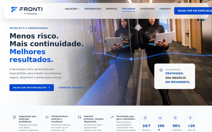 Snimka zaslona za fronti.com.br
