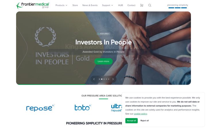 Screenshot of frontier-group.co.uk