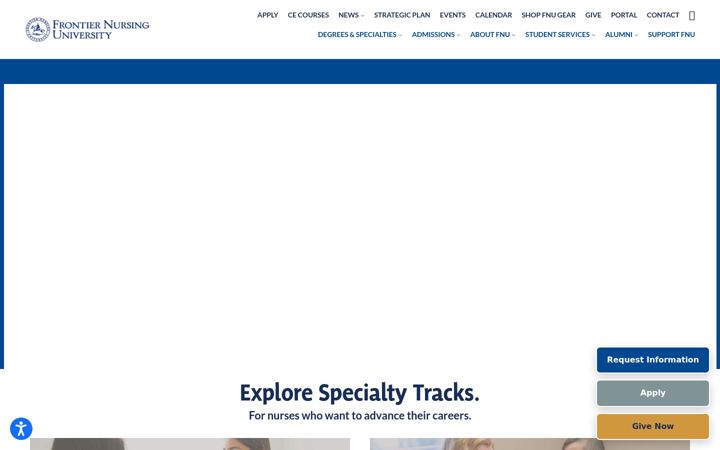 Screenshot of frontier.edu