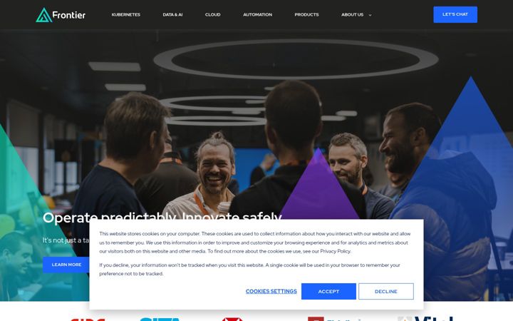 Screenshot of frontierdigital.net