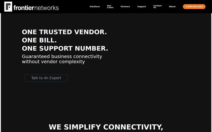 Zrzut ekranu frontiernetworks.ca
