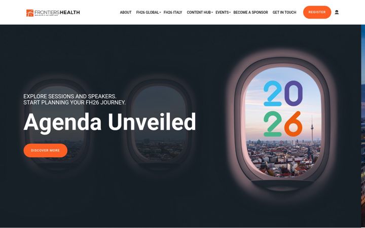 Screenshot of frontiers.health