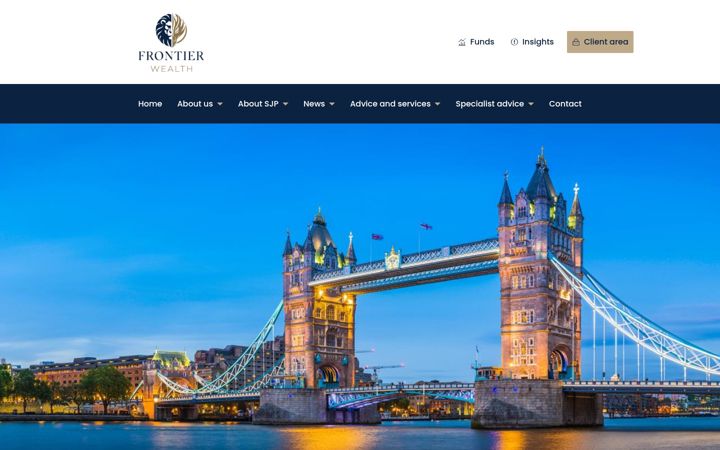 Screenshot of frontierwealth.co.uk