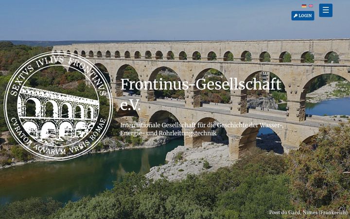 Screenshot von frontinus.de