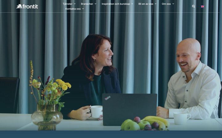 Screenshot of frontit.se