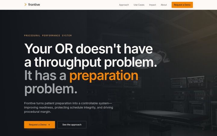 Screenshot of frontive.com
