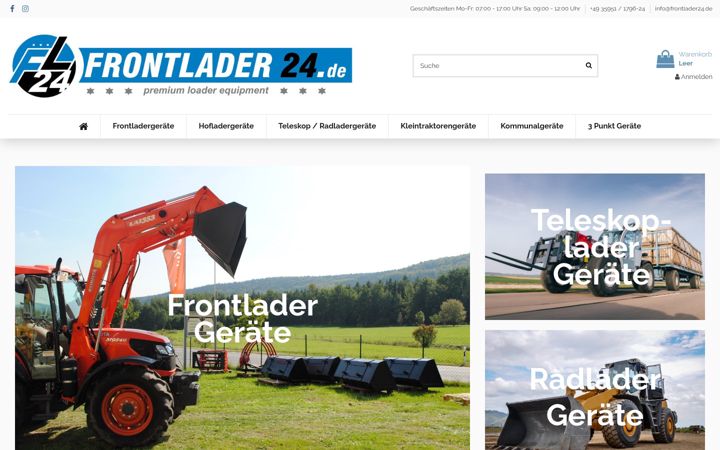 Screenshot of frontlader24.de