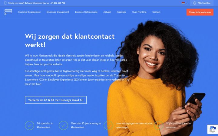 Screenshot of frontline-solutions.nl