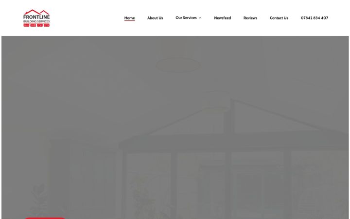 Screenshot of frontlinebuildingservicesltd.co.uk
