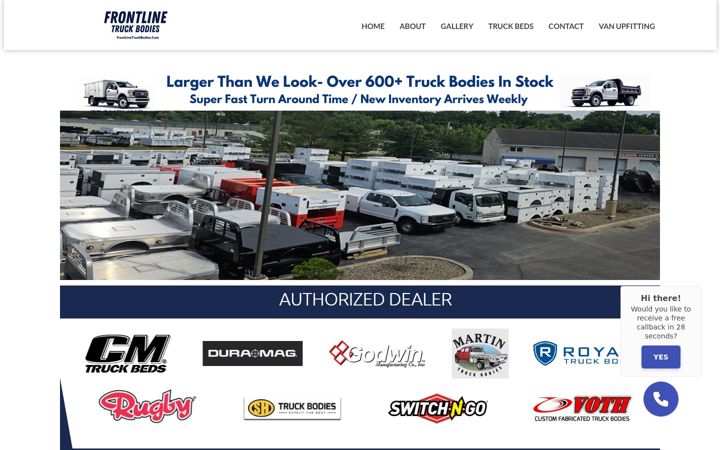 Screenshot of frontlinemotors.com