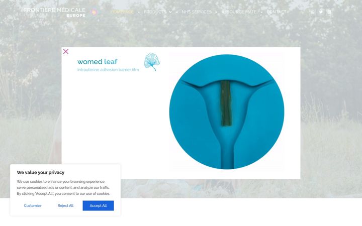 Screenshot of frontmed.uk