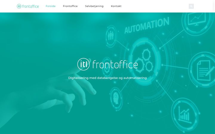 Screenshot of frontoffice.dk