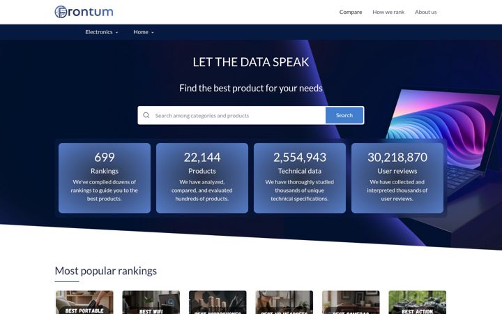 Screenshot of frontum.co.uk