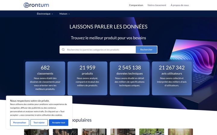 Screenshot of frontum.fr