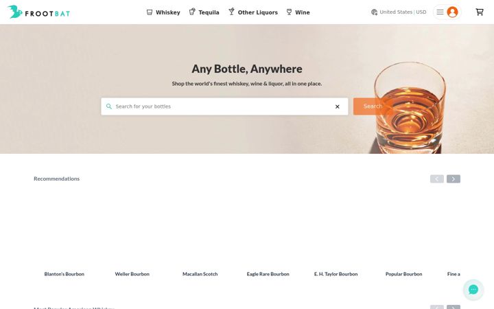 Screenshot of frootbat.com