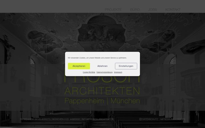 Screenshot von frosch-architekt.de