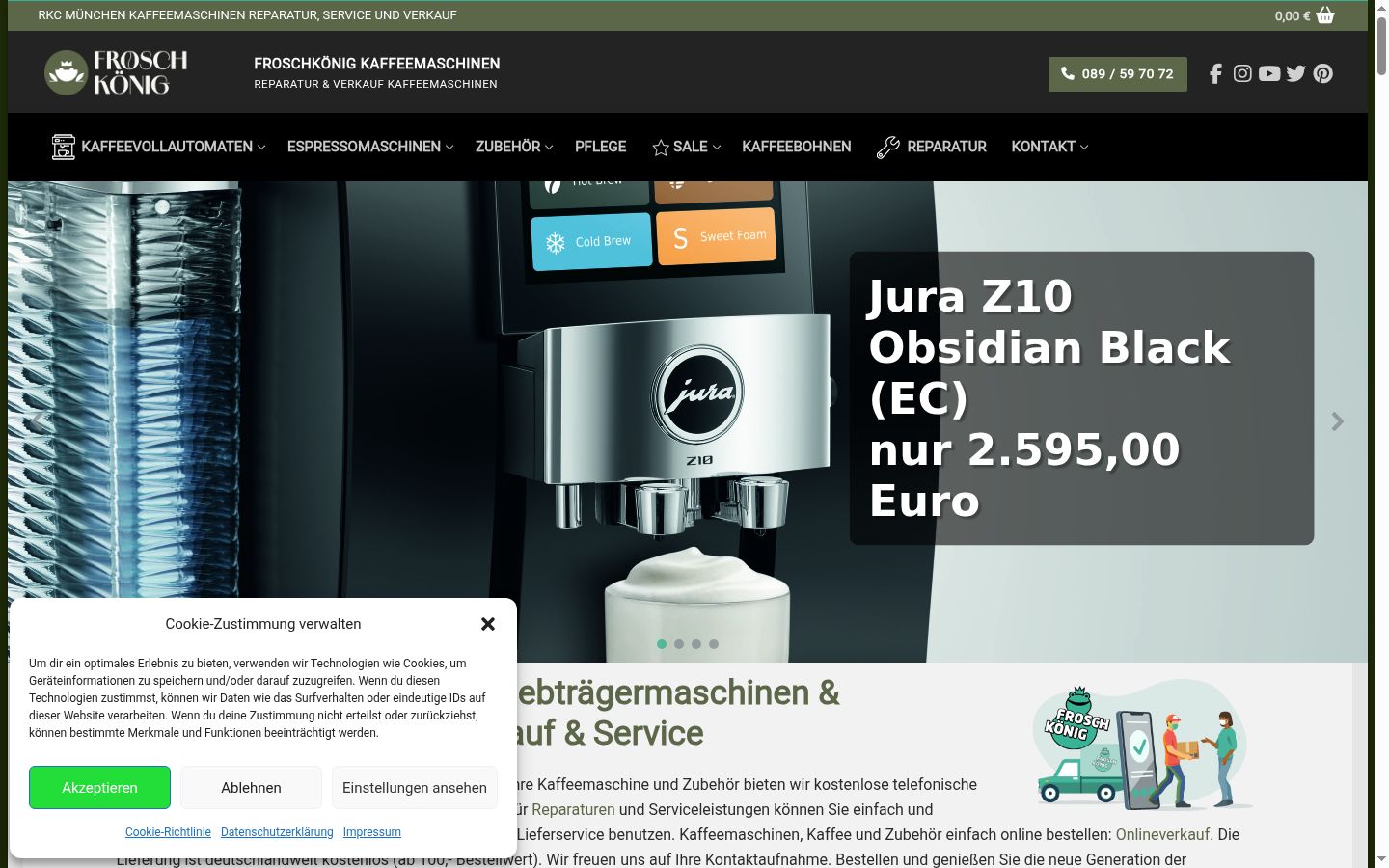 Zrzut ekranu banera zgody wyświetlanego przed jakąkolwiek interakcją
