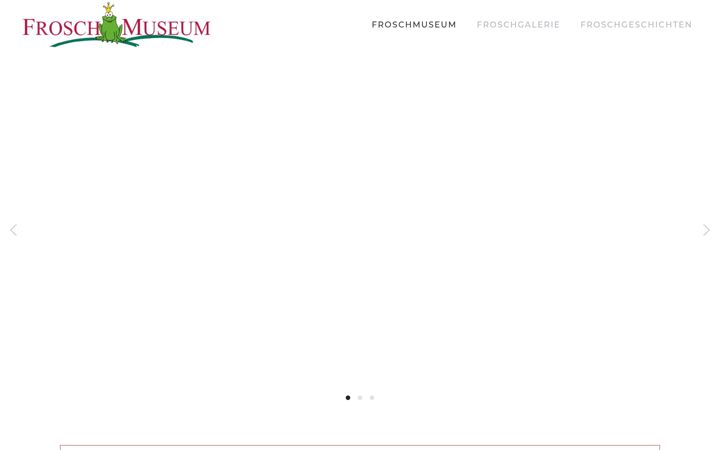 Zrzut ekranu froschmuseum.de