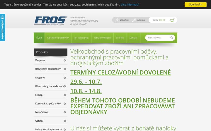 Screenshot of froseshop-teva.cz