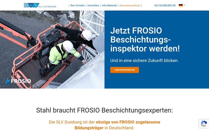 Ekrānuzņēmums no frosio-beschichtungsinspektor.de