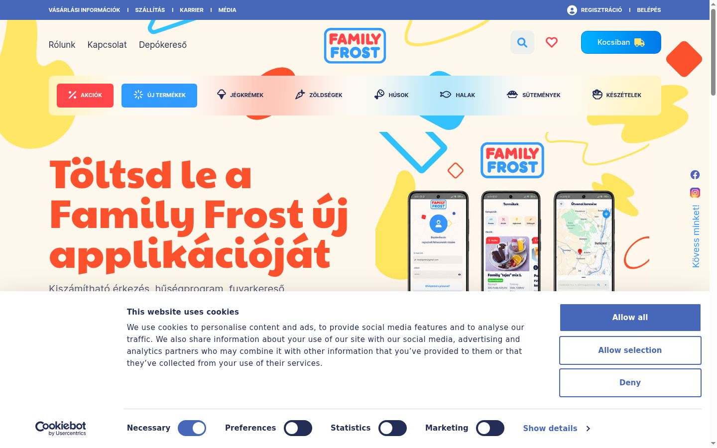 Screenshot van de toestemmingsbanner zoals getoond vóór enige interactie