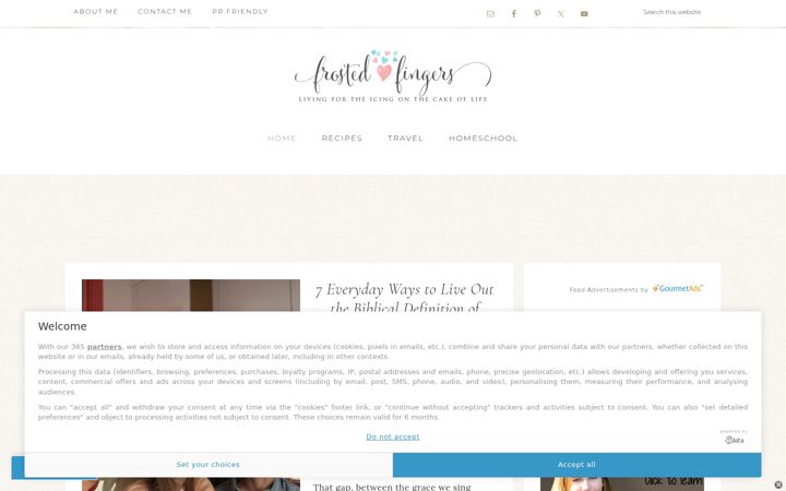 Screenshot of frostedfingers.com