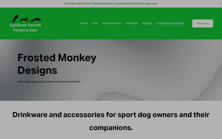 Screenshot of frostedmonkeydesigns.com