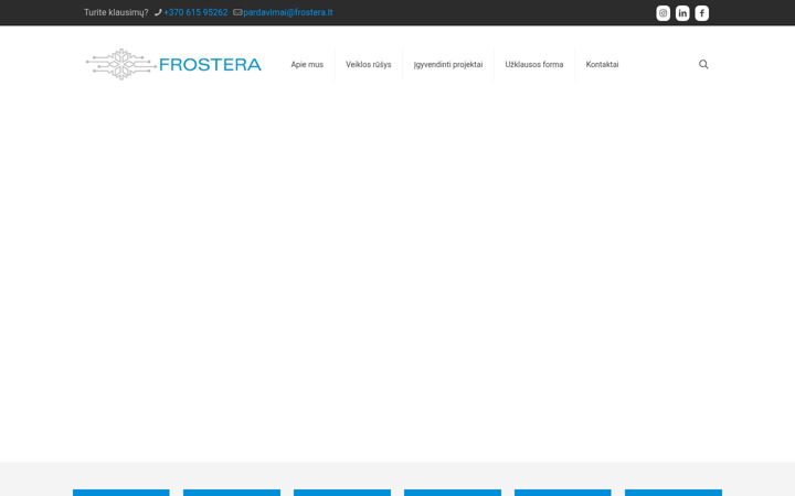 Snímek obrazovky frostera.lt