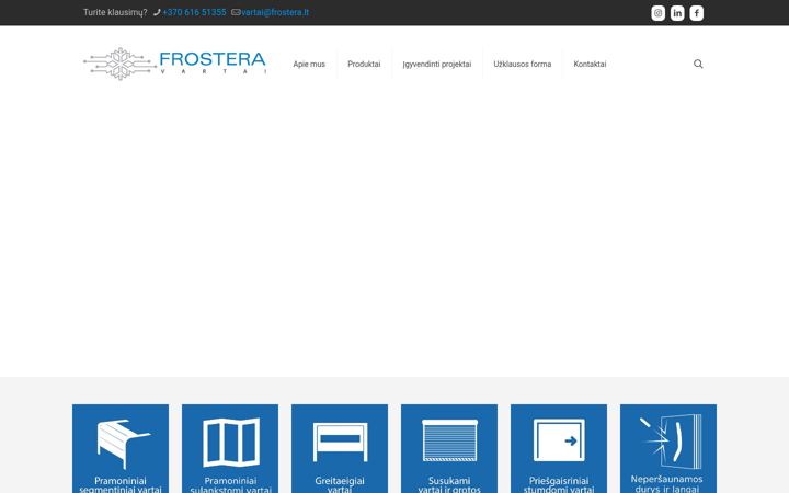 Screenshot of frosteravartai.lt